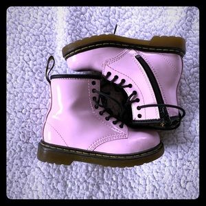 Pastel Goth Pink Kids Toddler Doc Martens